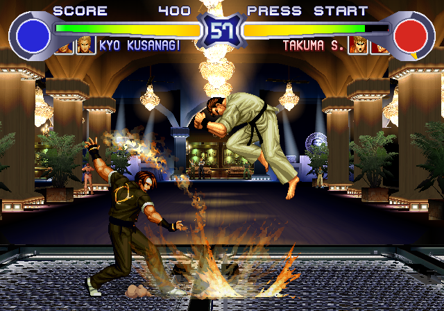 KOF '94 RE-BOUT - LUCKY GLAUBER COMBO INFINITO #tas #fightinggames #arcade  #kof #ultimateplayer 