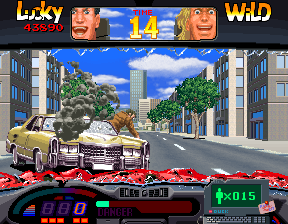 90s video game with cars