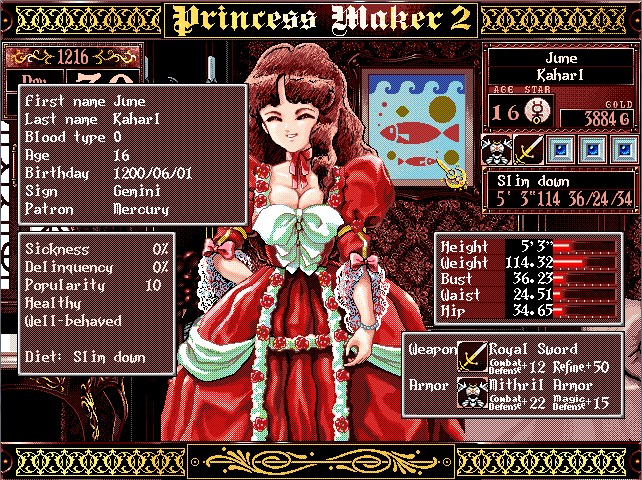 PRINCESS MAKER 2 jogo online no