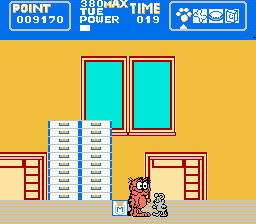 A Week of Garfield  Garfield no Isshūkan: A Week of Garfield para NES  (1989)