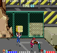 Double Dragon arcade gameplay of the last mission and ending 