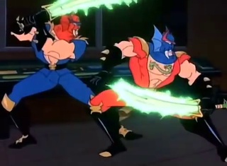 double dragon cartoon transformation