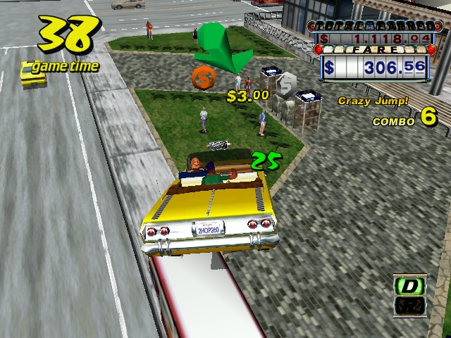 Crazy Taxi (PS2 Gameplay) 