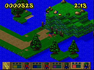 Lemmings '95 gameplay (PC Game, 1996)